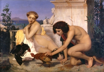 Jean-Léon Jérôme. La pelea de gallos, 1846, Museo de Orsay
